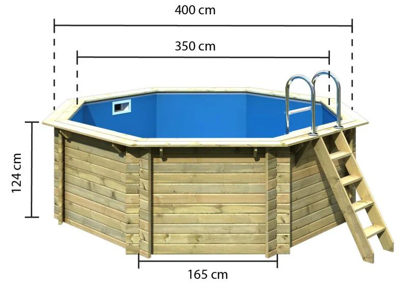 Karibu Pool Modell 1 Variante A im Set mit Filteranlage und Skimmer - Image 3