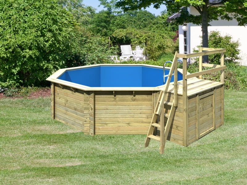 Karibu Pool Modell 2 Variante B, mit Terrasse inkl. Filterpaket und Skimmer - Image 2