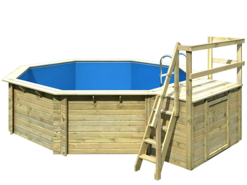 Karibu Pool Modell 2 Variante B, mit Terrasse inkl. Filterpaket und Skimmer - Image 3