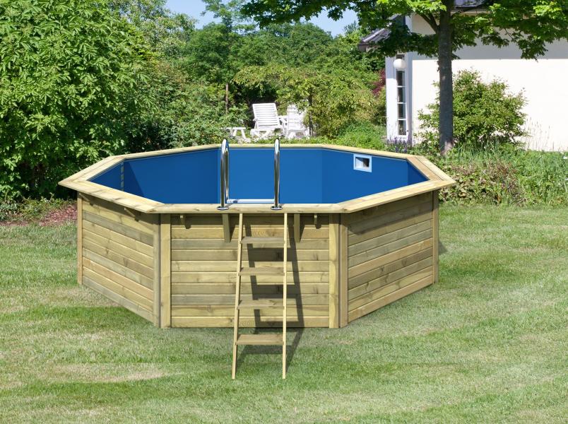 Karibu Pool Modell 2 X im Set mit Filteranlage und Skimmer, kdi - Folie Blau - Image 3