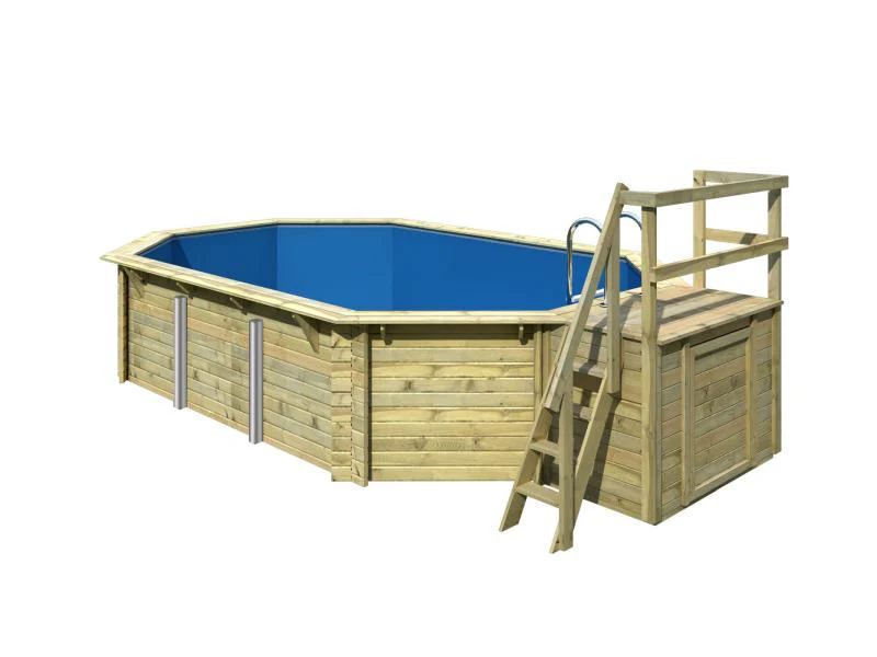 Karibu Pool Modell 4 Variante B, mit Terrasse, inkl. Filterpaket und Skimmer - Image 3