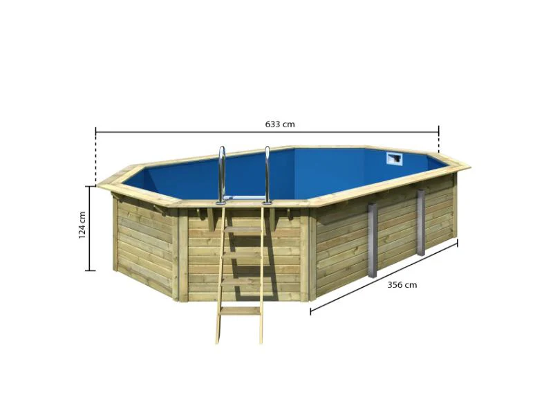 Karibu Pool Modell 4 X kdi - Folie Blau - Image 2