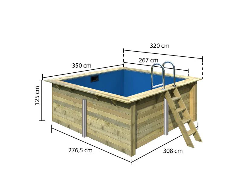 Karibu Rechteck Pool Größe 1 im Set inkl. Filterpaket - Image 3