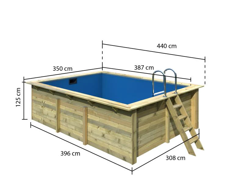 Karibu Rechteck Pool Größe 2 - Image 2
