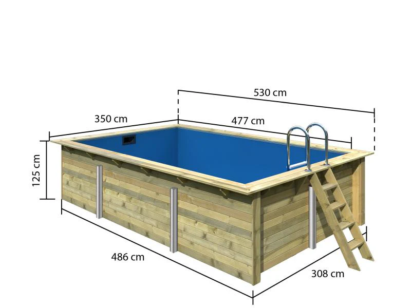 Karibu Rechteck Pool Größe 3 - Image 2