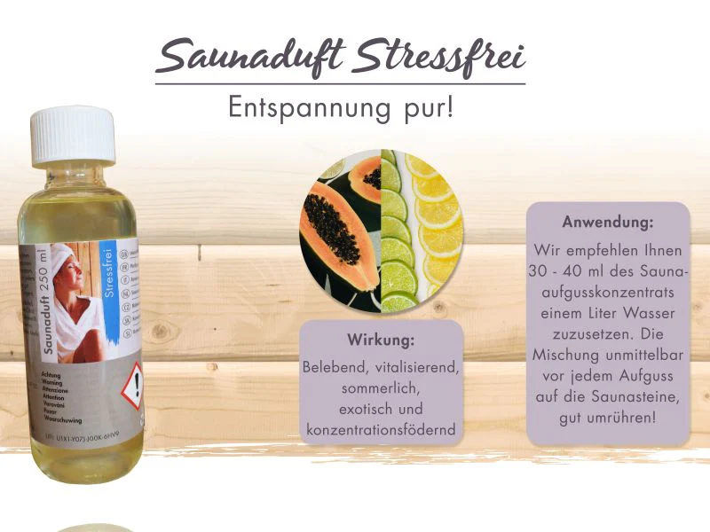 Karibu Sauna Aufgusskonzentrat Stressfrei (Limette/Papaya/Zitrone) - Image 3
