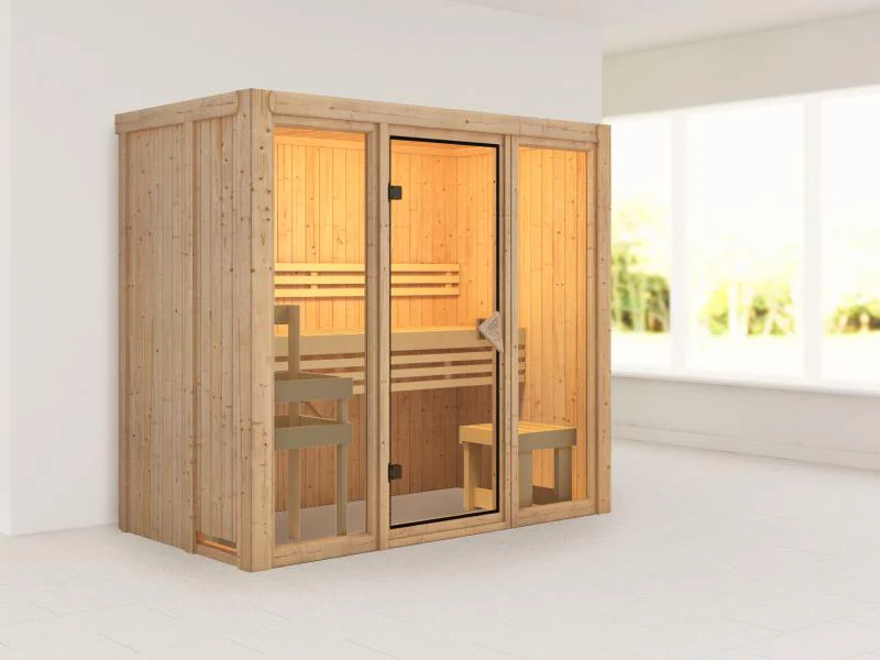 Karibu Sauna Avari 2 - ohne Ofen - ohne Dachkranz - Image 2