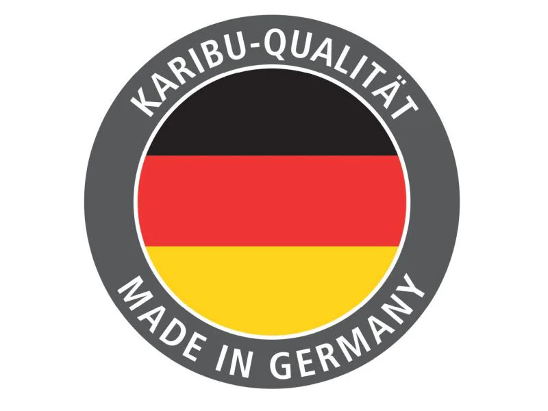 Karibu Sauna Carin inkl. 9 kW Bioofen ext. Steuerung, mit energiesparender Saunatür -ohne Dachkranz- - Image 11