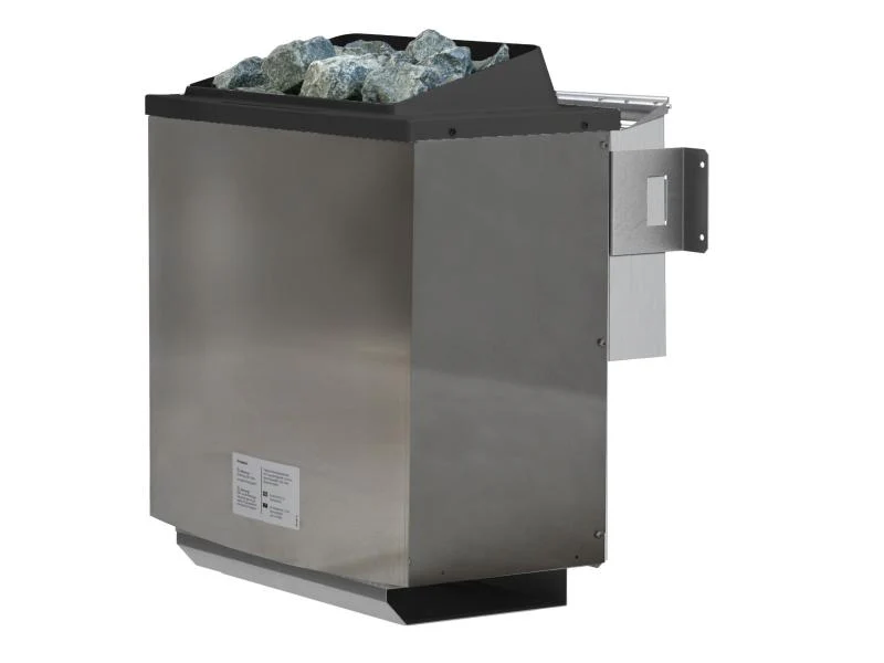 Karibu Sauna Carin inkl. 9 kW Bioofen ext. Steuerung mit moderner Saunatür - ohne Dachkranz - - Image 6