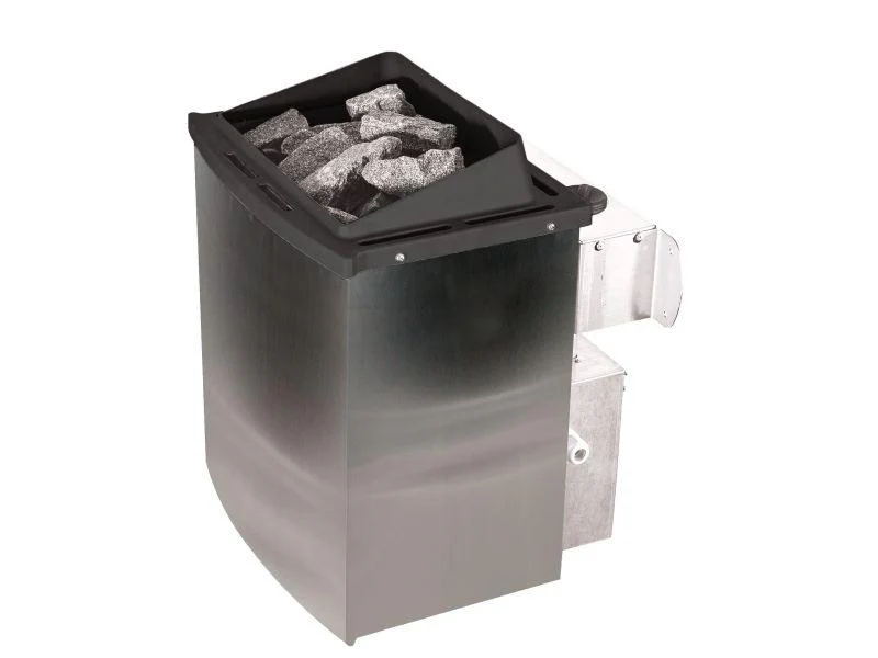 Karibu Sauna Carin inkl. 9 kW Ofen integr. Steuerung mit Klarglas Ganzglastür - ohne Dachkranz - - Image 6