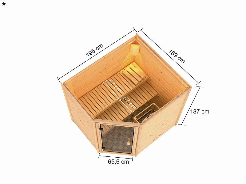 Karibu Sauna Elea 38 mm - Image 3