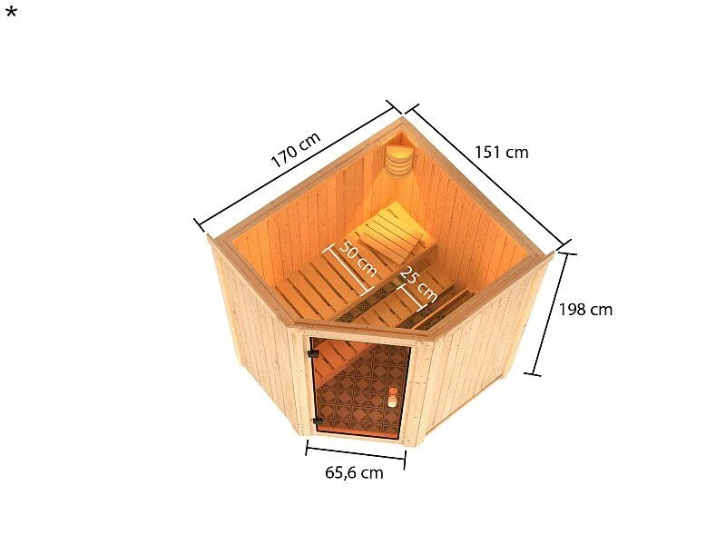 Karibu Sauna Faurin 68 mm - Image 3
