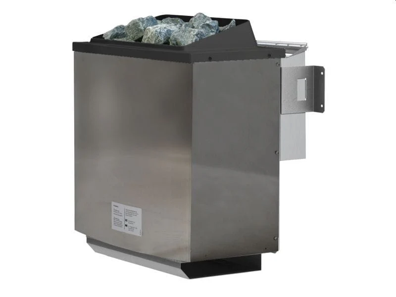 Karibu Sauna Jarin inkl. 9-kW-Bioofen mit externer Steuerung, mit Dachkranz, mit energiesparender Sa - Image 6