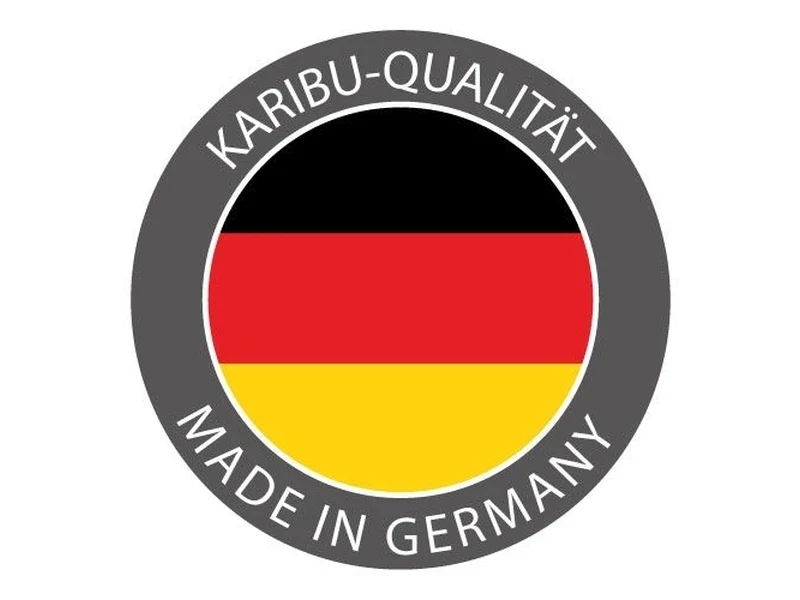 Karibu Sauna Jella inkl. 9 kW Ofen ext. Steuerung mit klassischer Saunatür -mit Dachkranz- - Image 12