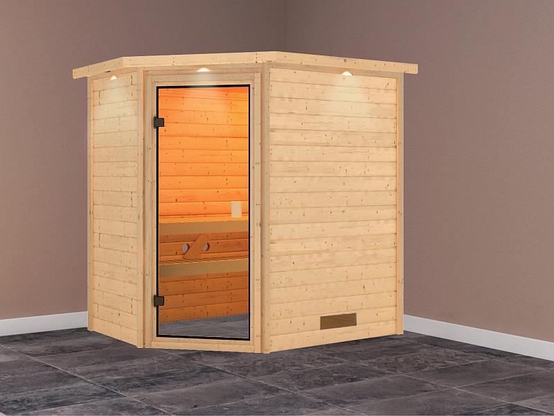 Karibu Sauna Jella mit Dachkranz 38 mm - Image 2