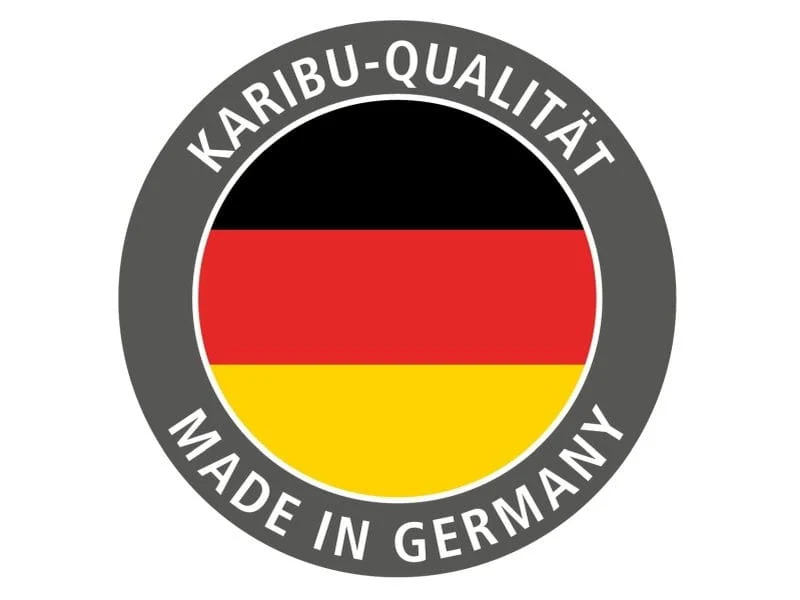 Karibu Sauna Larin inkl. 9 kW Bioofen mit externer Steuerung, mit Dachkranz, mit energiesparender Sa - Image 11