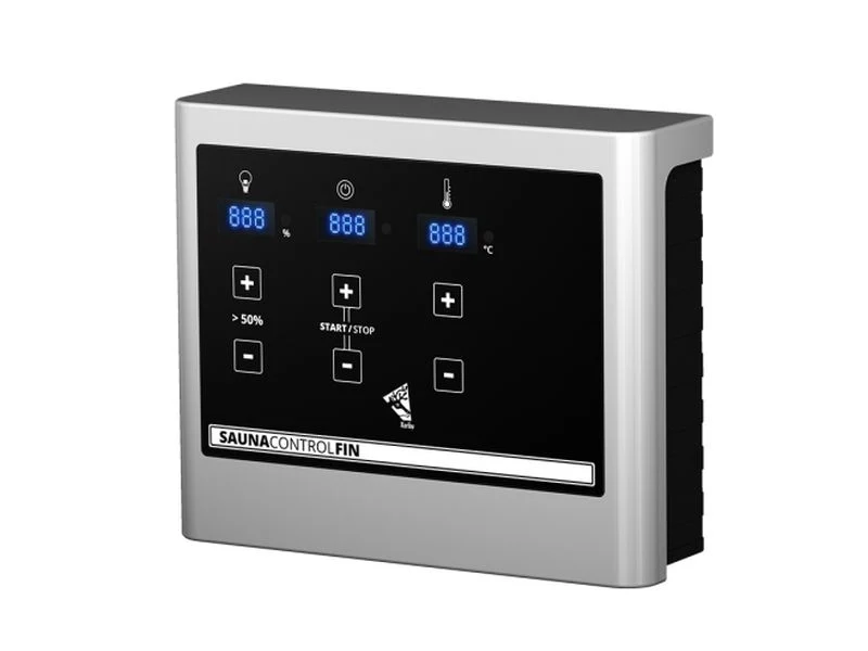 Karibu Sauna Lotta mit 9 kW Ofen ext. Strg und Dachkranz 38 mm - Image 5