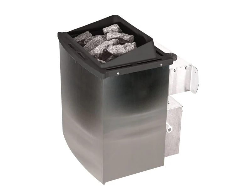 Karibu Sauna Mojave inkl. 9-kW-Ofen mit interner Steuerung, ohne Dachkranz, mit energiesparender Sau - Image 5