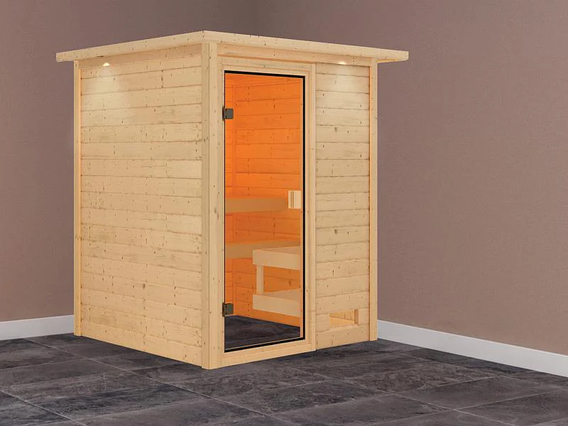 Karibu Sauna Sandra mit Dachkranz 38 mm - Image 2