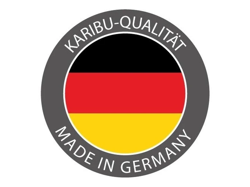 Karibu Sauna Selena inkl. 9 kW Bioofen ext. Steuerung mit klassischer Saunatür -mit Dachkranz- - Image 12