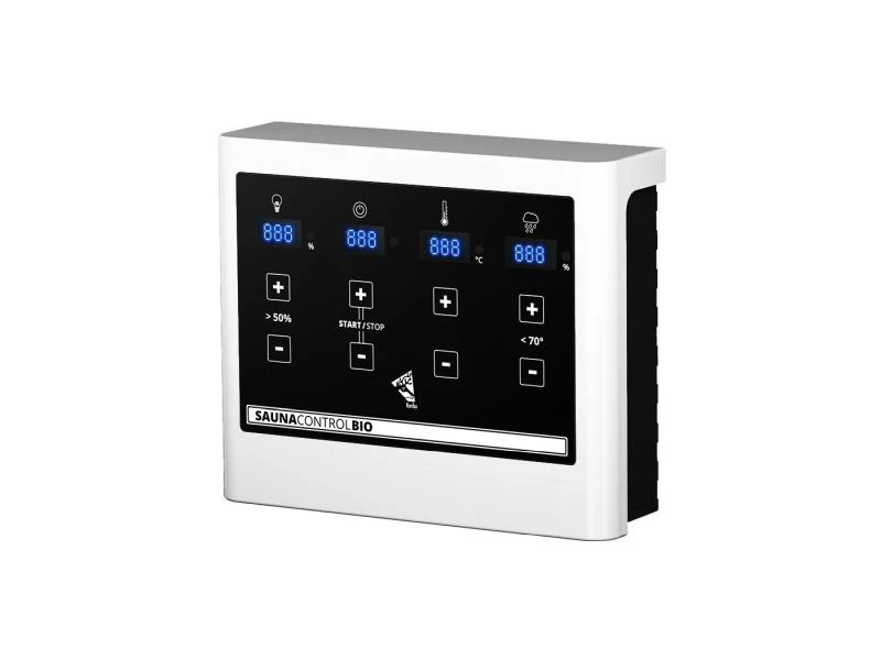 Karibu Sauna Selena inkl. 9 kW Bioofen ext. Steuerung mit klassischer Saunatür -mit Dachkranz- - Image 5