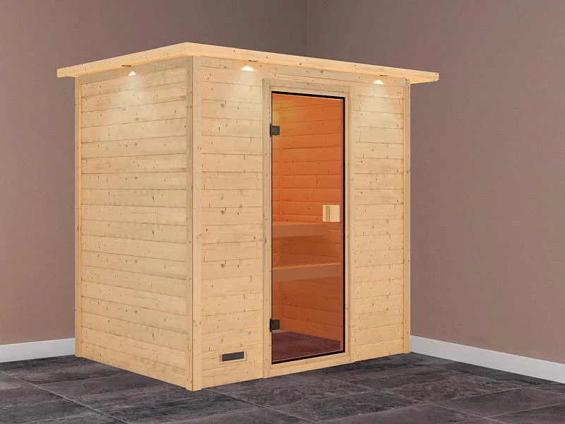 Karibu Sauna Selena mit Dachkranz 38 mm - Image 2