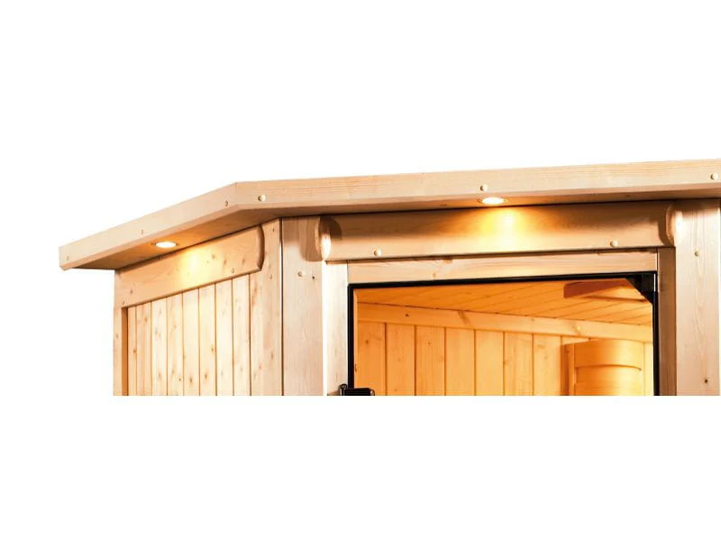 Karibu Sauna Selena mit Dachkranz 38 mm - Image 5