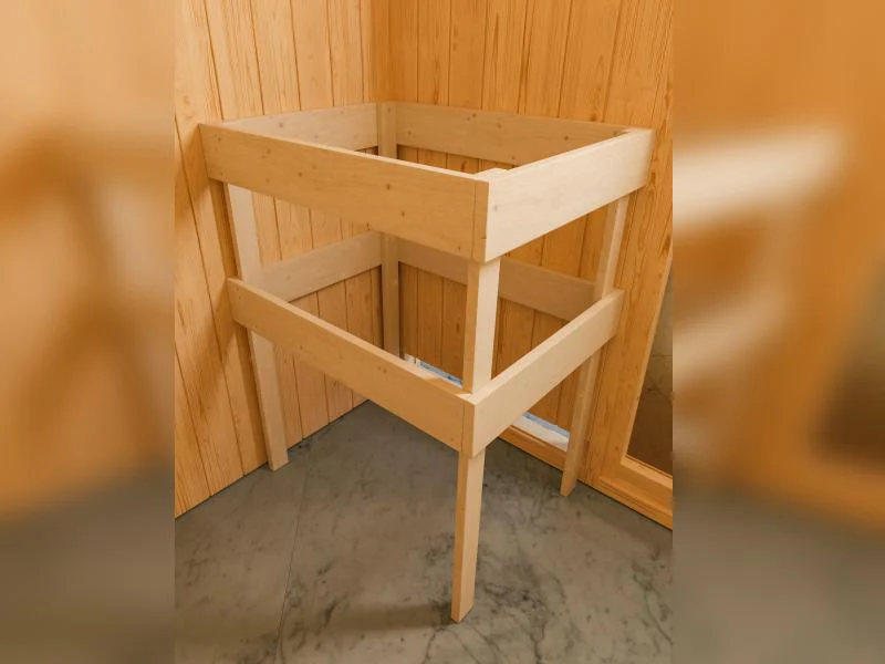 Karibu Sauna Siirin inkl. 9 kW Ofen integ. Steuerung, mit energiesparender Saunatür -ohne Dachkranz- - Image 6