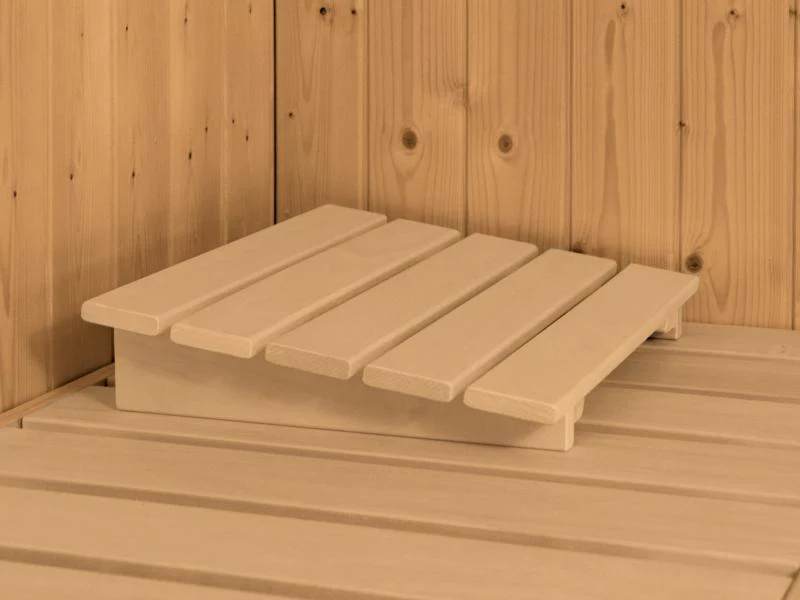 Karibu Sauna Siirin inkl. 9 kW Ofen integ. Steuerung, mit energiesparender Saunatür -ohne Dachkranz- - Image 8