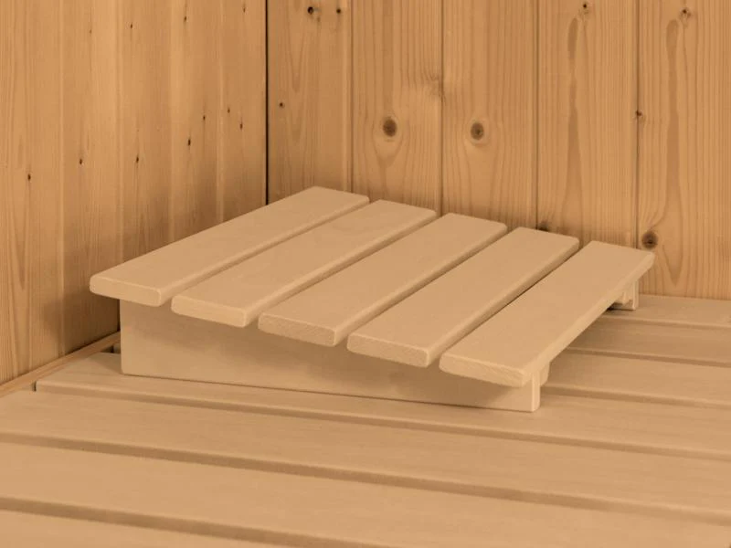 Karibu Sauna Sodin inkl. 9 kW Ofen integr. Steuerung mit Klarglas Ganzglastür - ohne Dachkranz - - Image 8