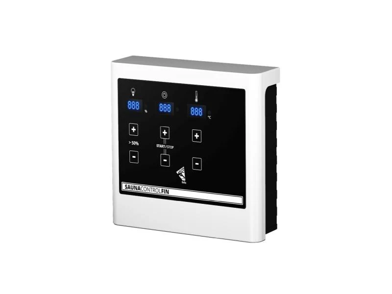 Karibu Sauna Taurin inkl. 9 kW Ofen ext. Steuerung, mit moderner Saunatür - mit Dachkranz - - Image 5