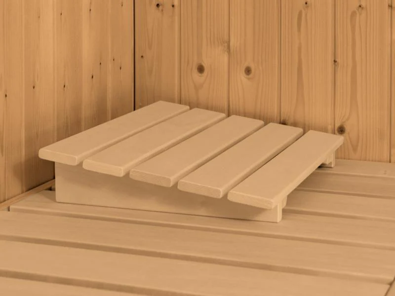 Karibu Sauna Taurin inkl. 9 kW Ofen integr. Steuerung, mit bronzierter Ganzglastür - mit Dachkranz - - Image 7