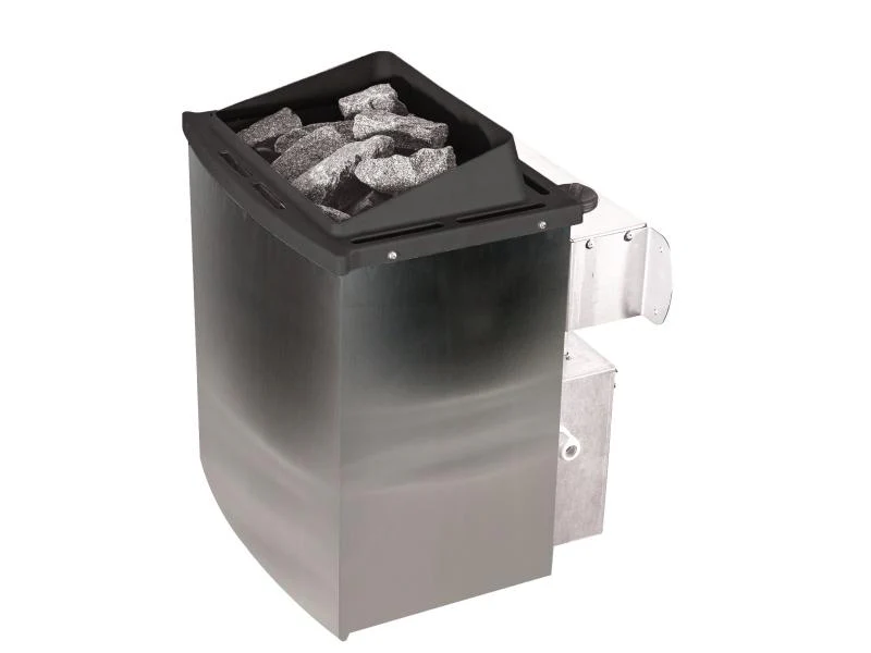 Karibu Sauna Taurin inkl. 9 kW Ofen integr. Steuerung, mit klarglas Ganzglastür -ohne Dachkranz - - Image 4