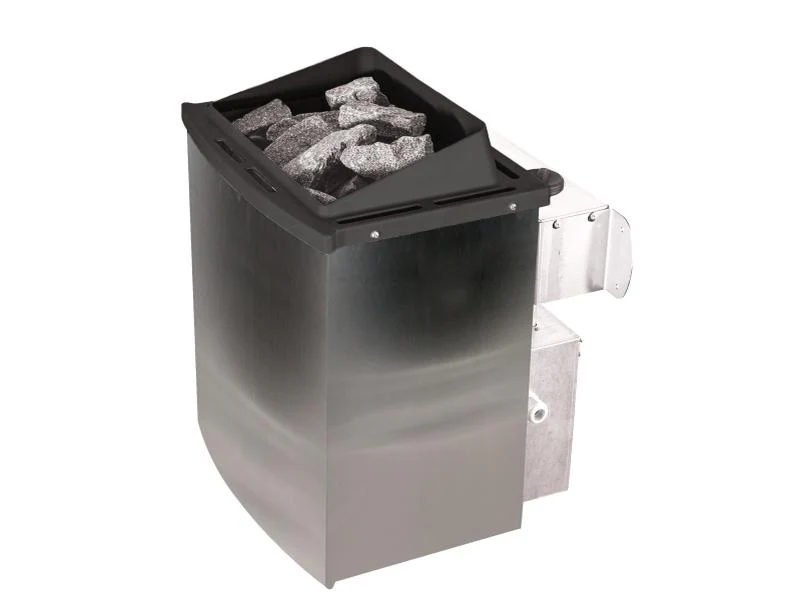 Karibu Sauna Taurin inkl. 9 kW Ofen integr. Steuerung, mit moderner Saunatür - ohne Dachkranz - - Image 4