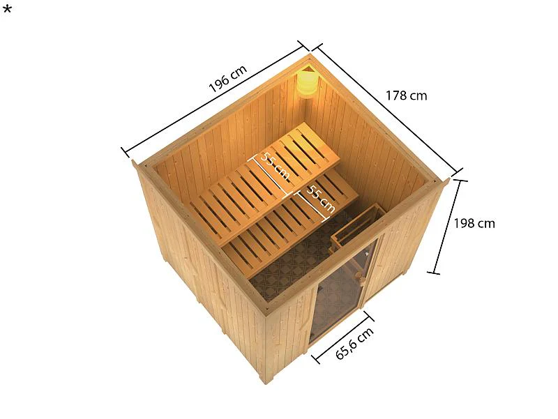 Karibu Sauna Tromsö 68 mm - Image 3