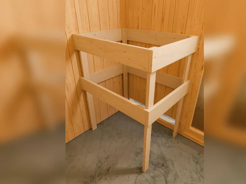 Karibu Sauna Tromsö 68 mm inkl. 9 kW Ofen ext. Steuerung - Image 6