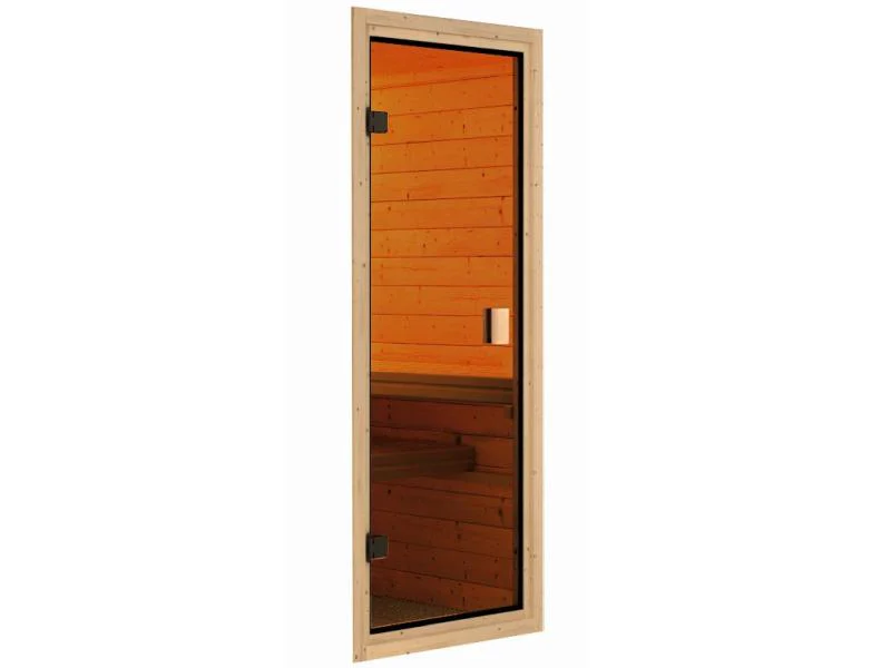 Karibu Sauna Tromsö 68 mm inkl. 9 kW Ofen ext. Steuerung - Image 7