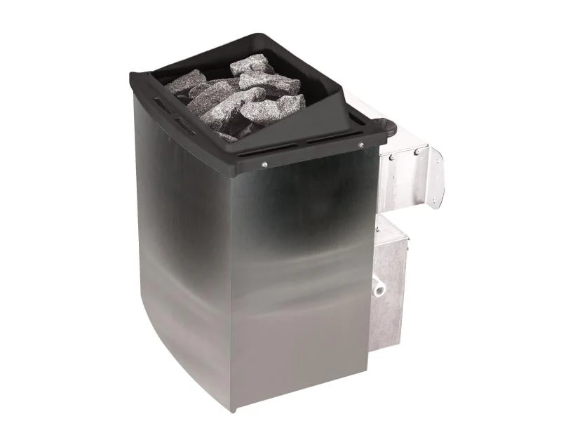Karibu Sauna Variado inkl. 9 kW Ofen integ. Steuerung, mit klarglas Ganzglastür -mit Dachkranz- - Image 4