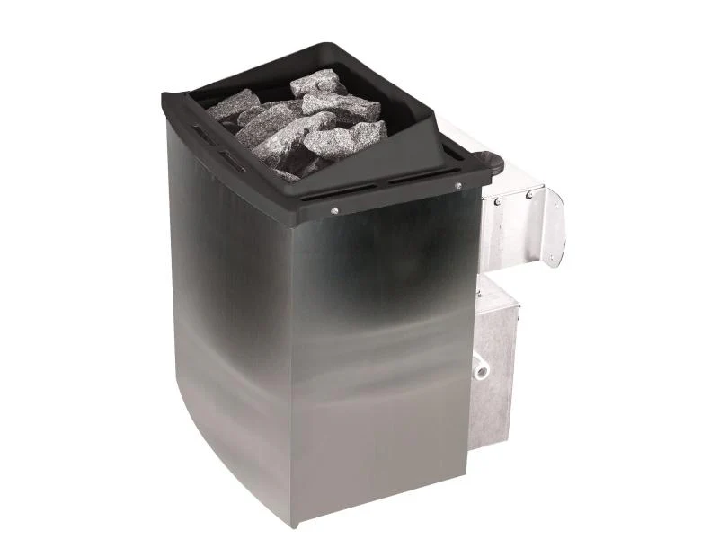 Karibu Sauna Variado inkl. 9 kW Ofen mit integr. Steuerung, mit Klarglas Ganzglastür -ohne Dachkranz - Image 4