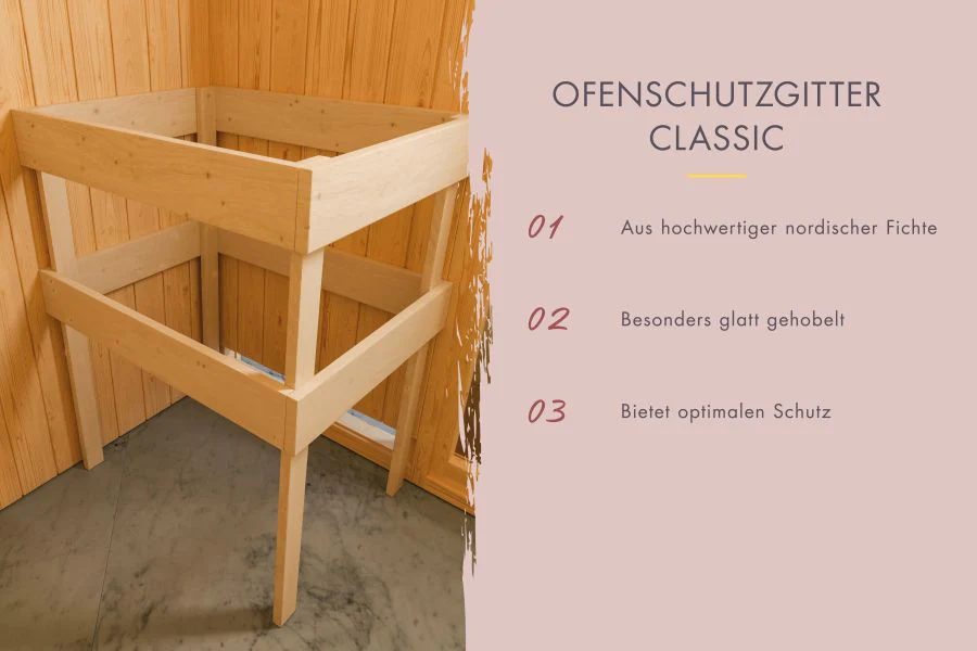 Karibu Saunahaus Caapi 2  38 mm - ohne Ofen - inkl. Klarglastür und Fußboden - Image 6