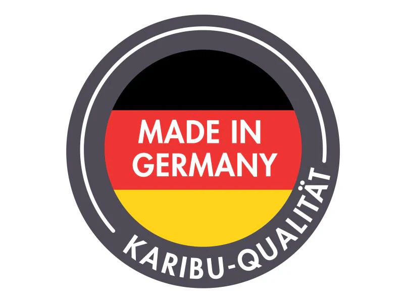 Karibu Saunahaus Hytti 3  38 mm terragrau - inkl. 9 kW Bioofen ext. Steuerung - inkl. Energiespartür - Image 11