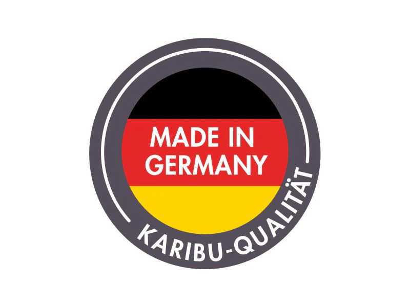 Karibu Saunahaus Monterey, natur, ohne Ofen, inkl. Séparée im Vorraum, 73 mm - Image 14