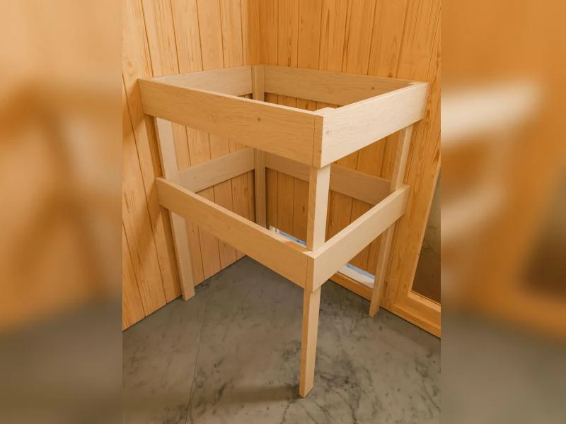 Karibu Saunahaus Skrollan 1 inkl. 9 kW Ofen ext. Steuerung- klassische Tür - Image 6