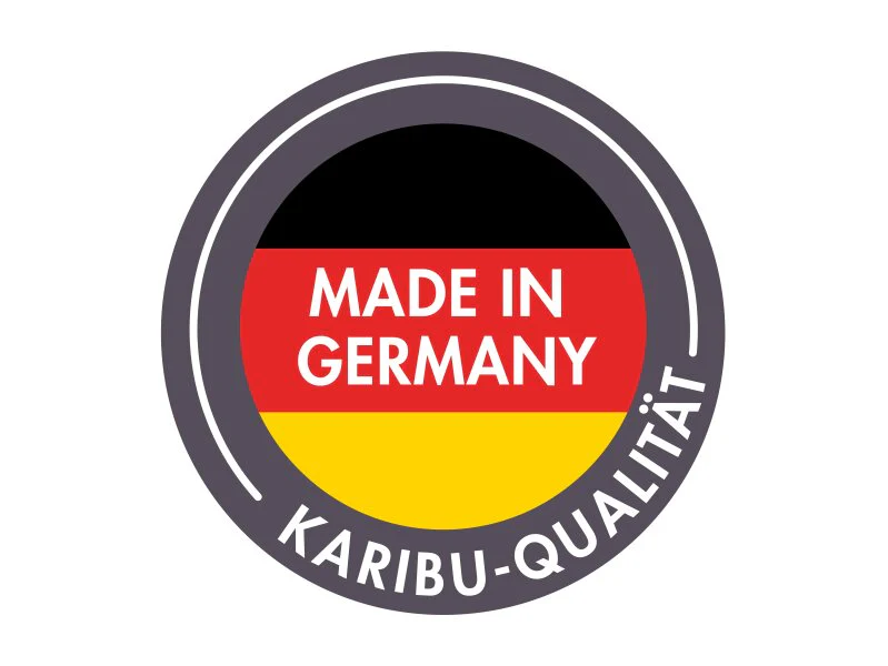 Karibu Saunahaus Skrollan 2, inkl. 9 kW Bioofen ext. Steuerung HUUM - Klassische Tür, Terragrau - Image 11