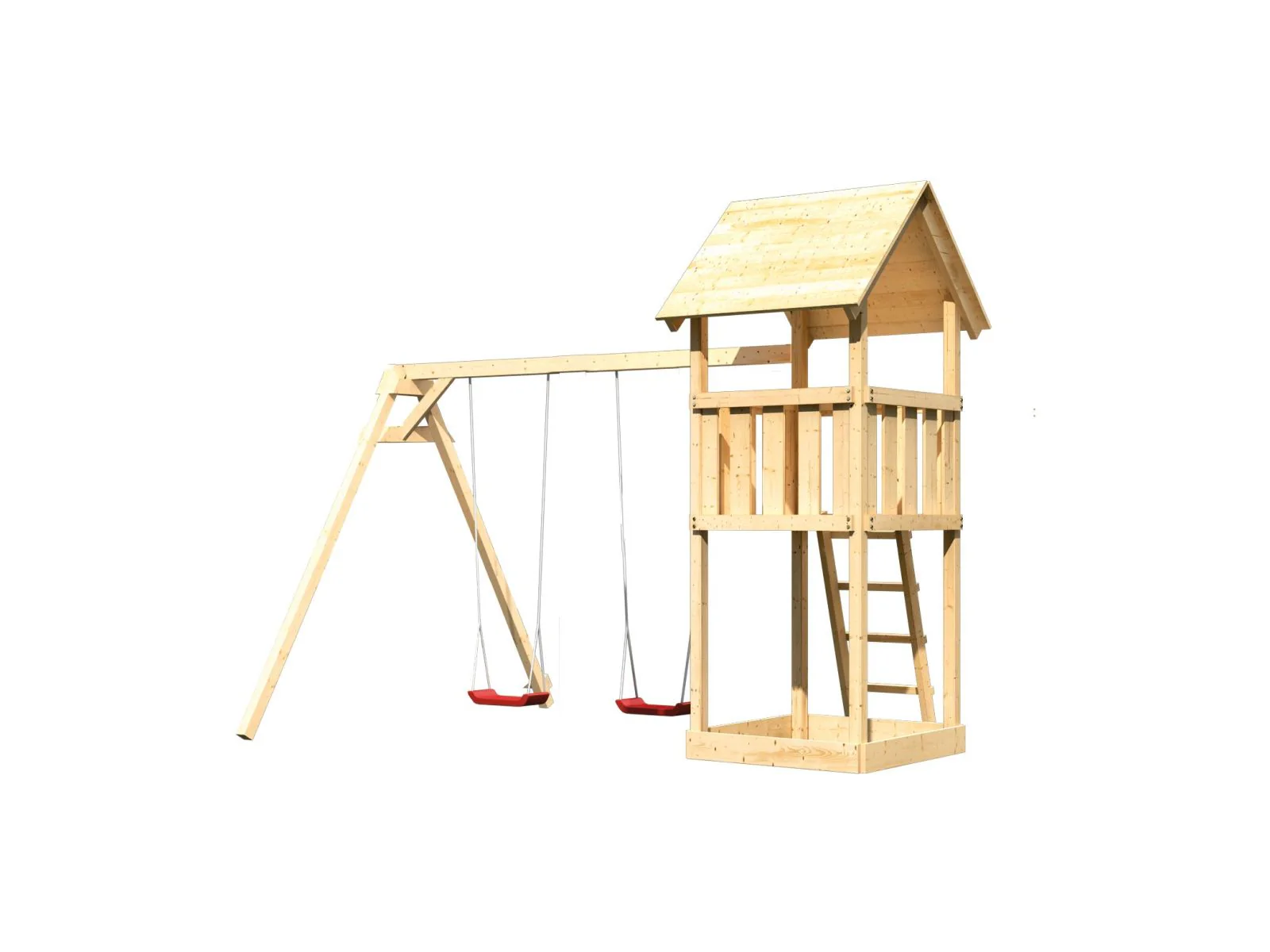 Karibu Spielturm Lotti mit Doppelschaukel - Image 4