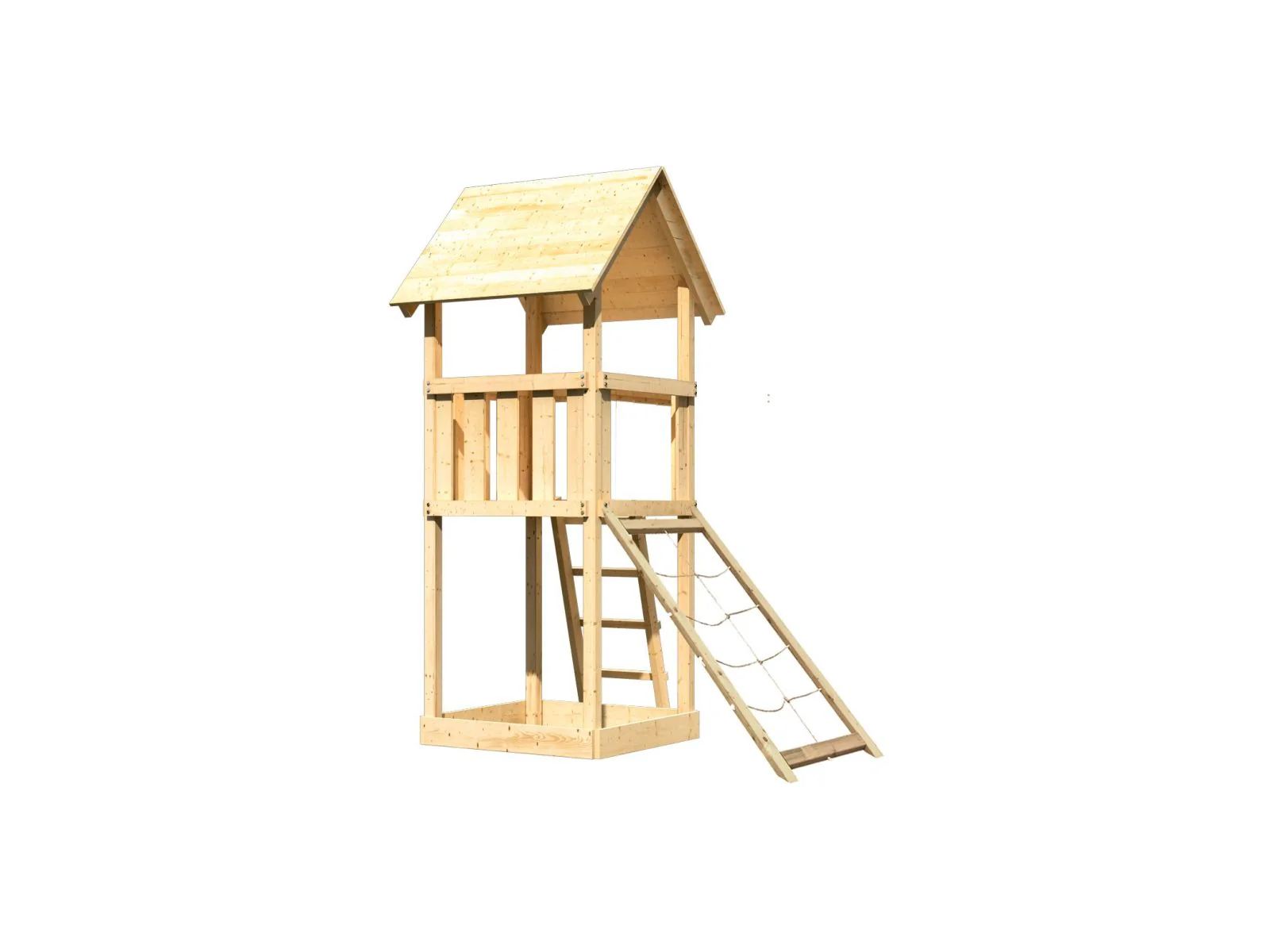 Karibu Spielturm Lotti mit Netzrampe - Image 4