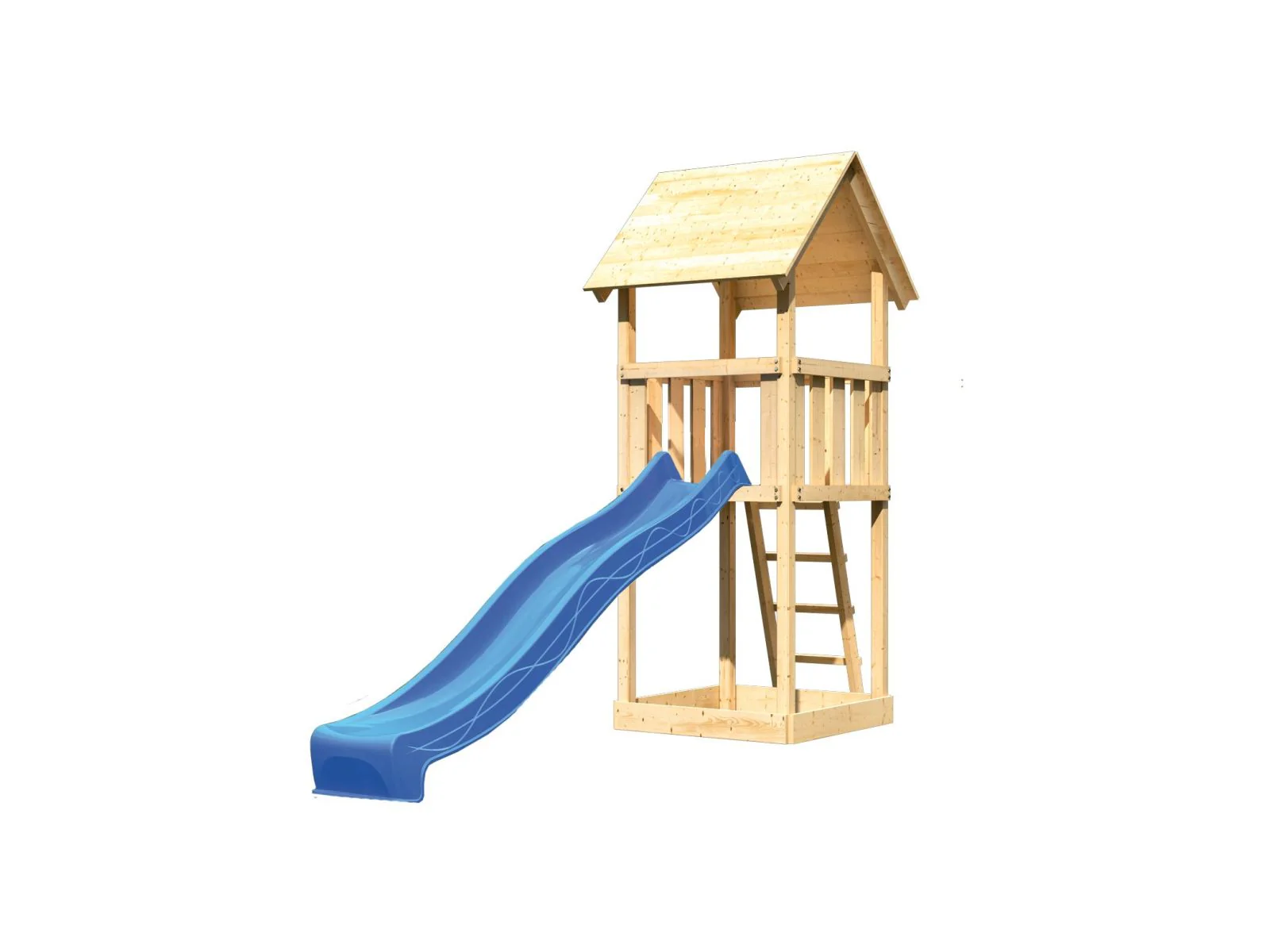 Karibu Spielturm Lotti Set mit Wellenrutsche in blau - Image 4