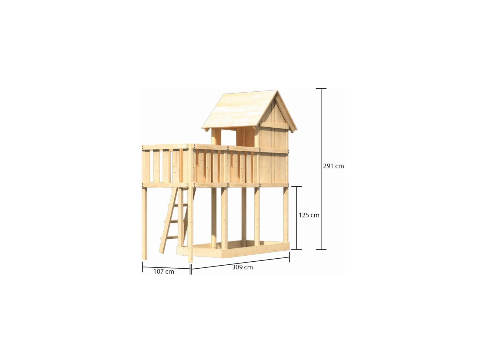 Karibu Stelzenhaus Frieda + Anbauplattform - Image 2