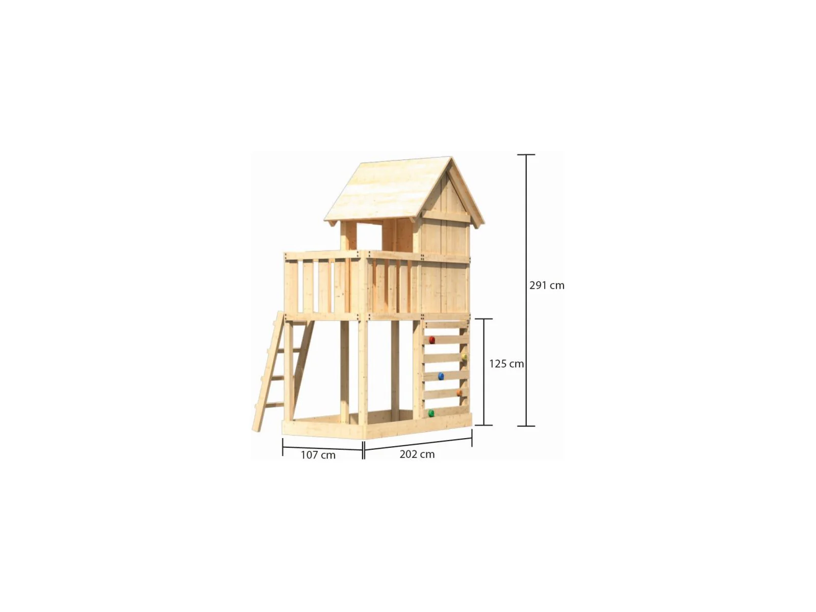 Karibu Stelzenhaus Frieda + Kletterwand - Image 2