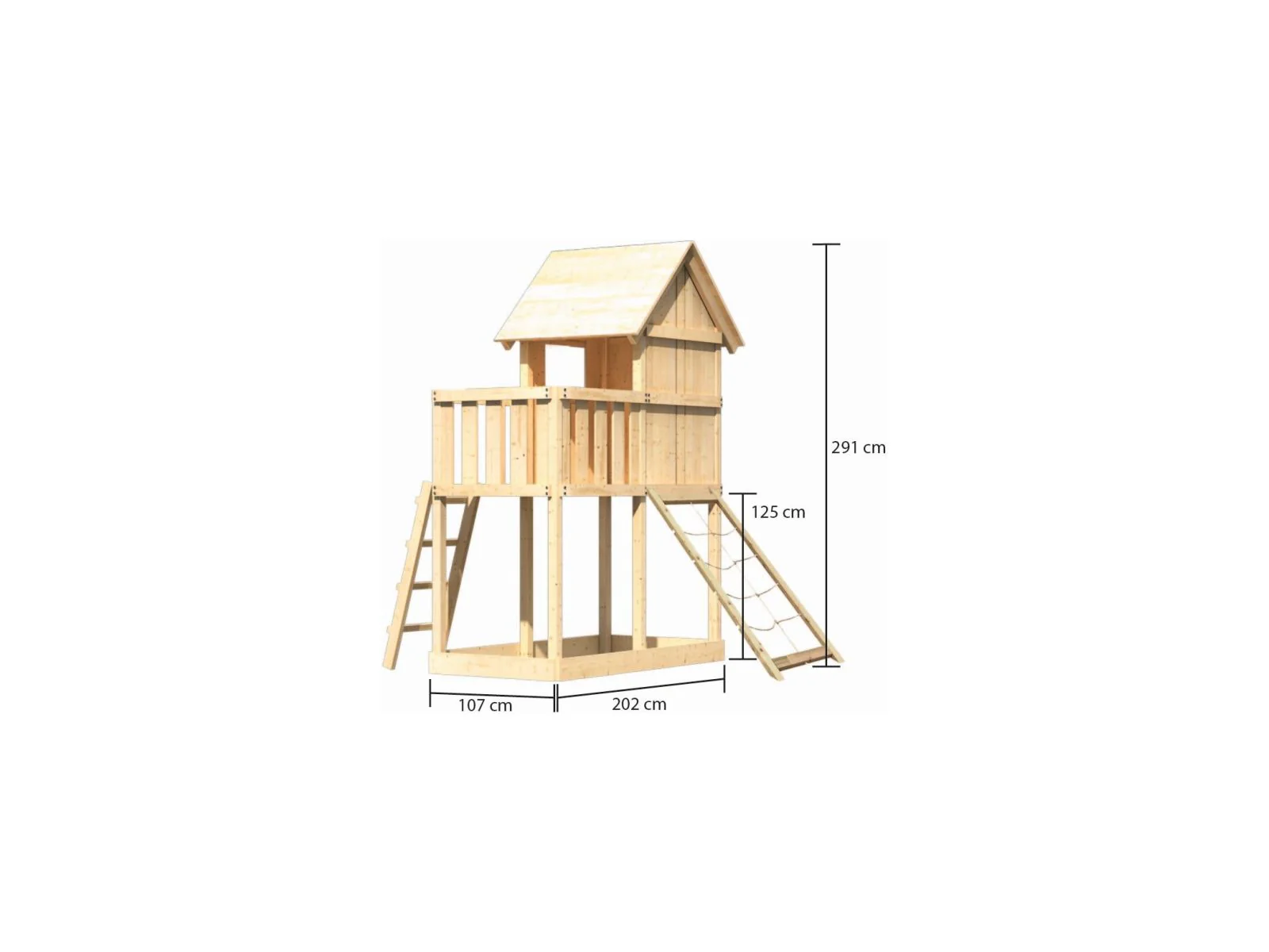 Karibu Stelzenhaus Frieda + Netzrampe - Image 2